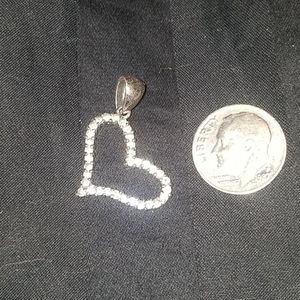 Cz heart pendant